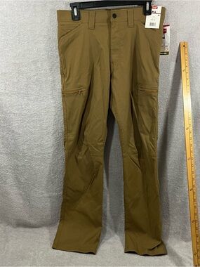 Wrangler All Terrain Cargo Mens 29x30 Brown Straight Fit Utility Pants